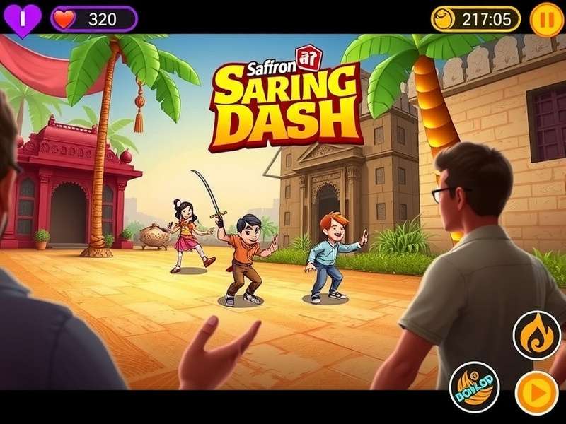 Saffron Daring Dash download growth chart in India